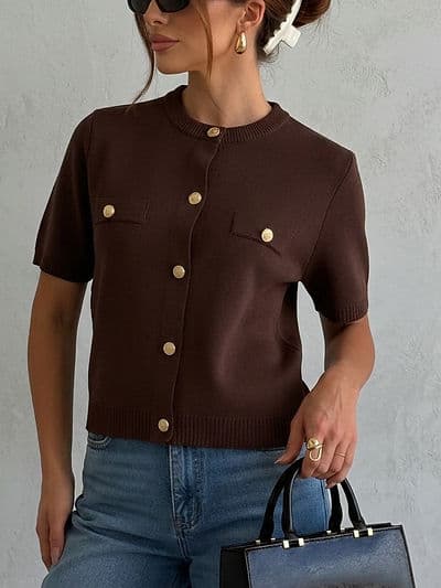 Gilet Valeria Marron