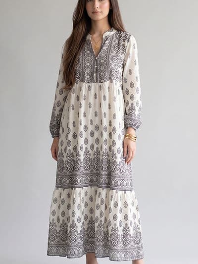 Robe Artisanale Gris Foncé