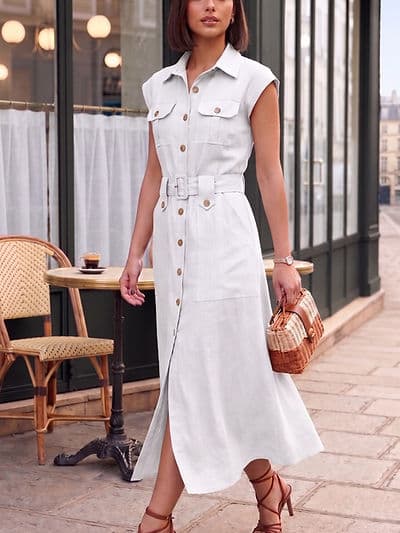Robe Elina Blanc