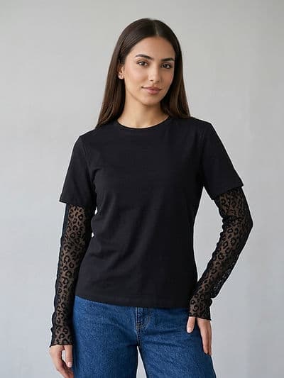 Pull Dentelle Noir