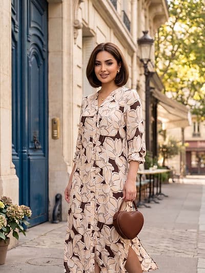 Robe Darine Beige