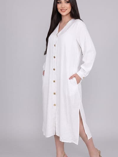 Robe Bouton Blanc