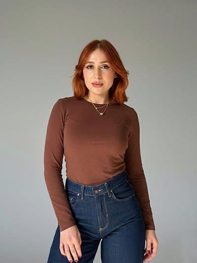 Body Col Rond Marron