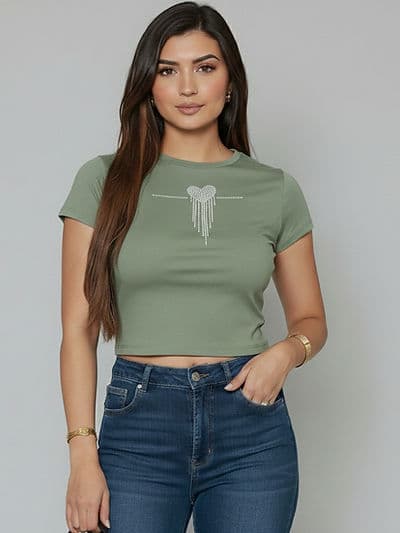 Top Cœur Vert