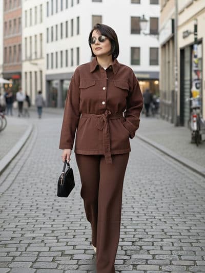 Set Denim Marron